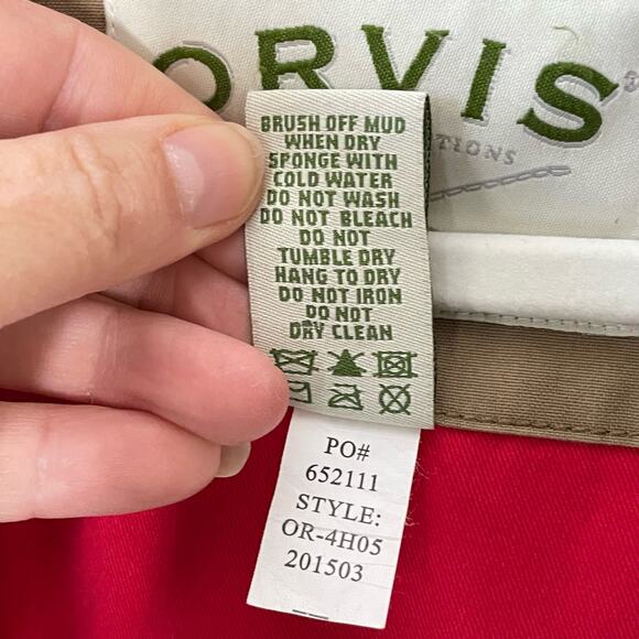 Men's Orvis Canvas Red Lined Field Barn Jacket sz. XL #Bi - Picture 12 of 16